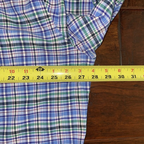 Ralph Lauren Plaid Button Down Cotton Shirt Spring Trend Colorful Size XLT - Picture 9 of 9